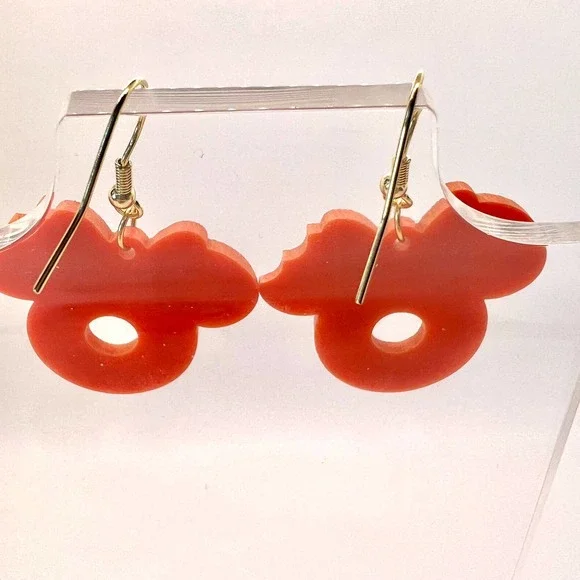 Mickey Carrot Cake Earrings - Mickey Mouse - Fall Earrings - Halloween Earrings - Picture 4 of 9